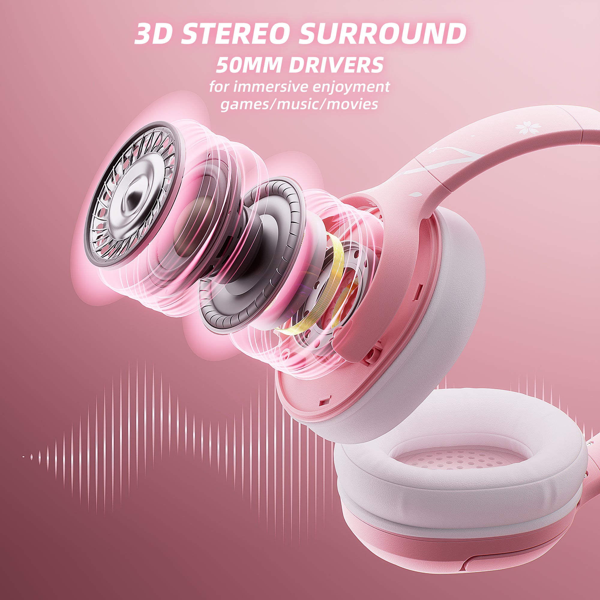 2.4GHz Wireless Gaming Headset for PS5/PC/PS4/Mobile/Switch, Bluetooth 5.3 Stereo Headphones with Mic for Switch/Mobile/Tablet, with 3.5mm Jack, RGB Light, Bass Surround, Soft Memory Earmuffs 2.4GHz Wireless Gaming Headset for PS5/PC/PS4/Mobile/Switch, Bluetooth 5.3 Stereo Headphones with Mic for Switch/Mobile/Tablet, with 3.5mm Jack, RGB Light, Bass Surround, Soft Memory Earmuffs